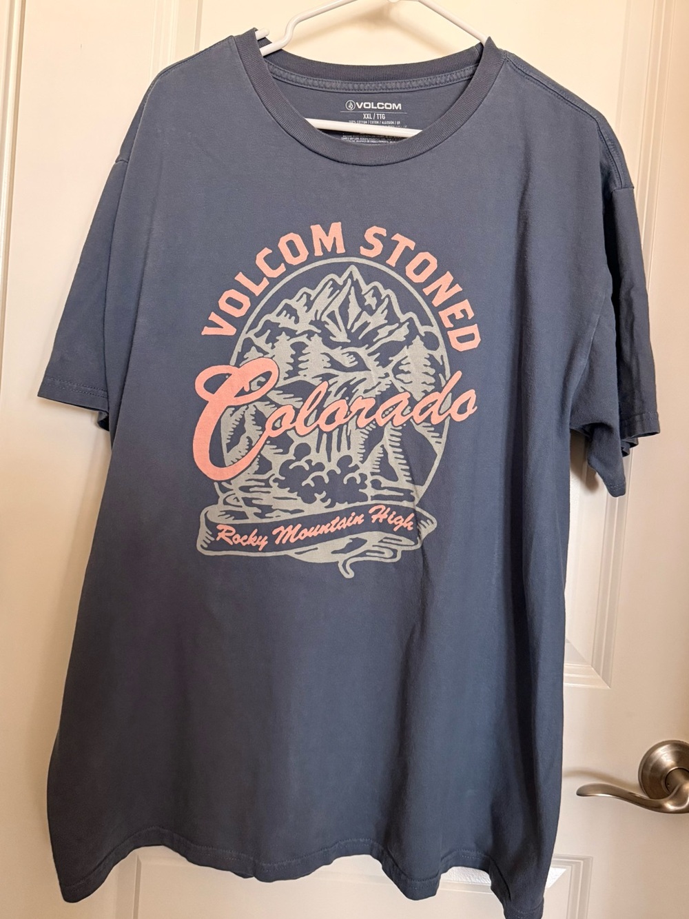 Men’s Volcom Blue Stoned T-Shirt Size XXL
